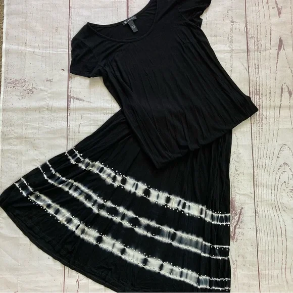 inc tie dye maxi dress Long Sleeve Tie Dye Maxi Dress by Nuichan